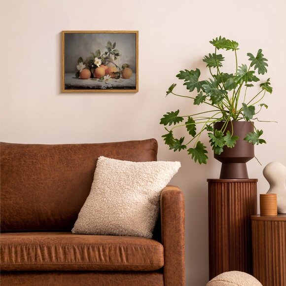 Vintage Farmhouse Framed Wall Art, Oranges Still Life Paintings Kitchen Decor Ae - Picture 4 of 7